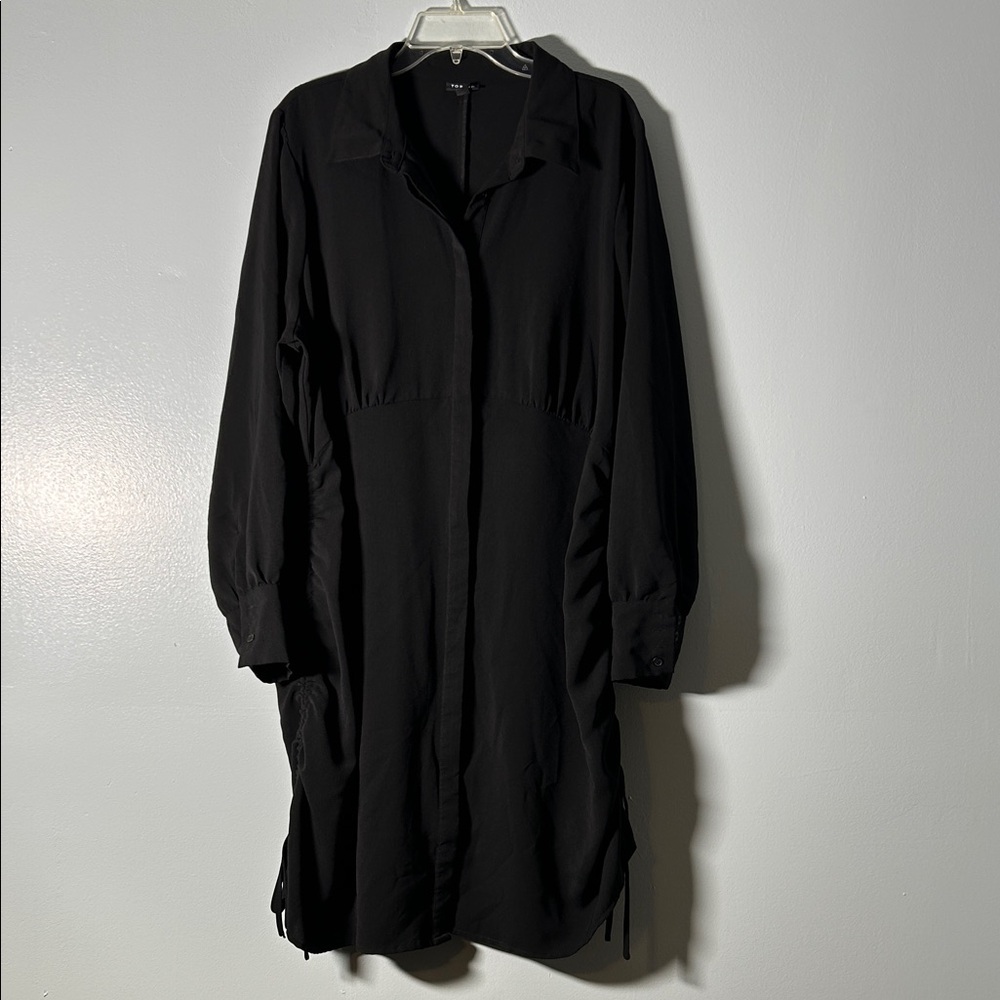 torrid Black Long Sleeve Shirt Dress